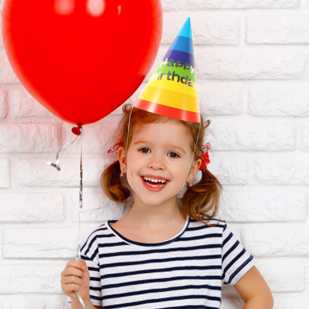 Party Hat Cone - 36Pcs Birthday Hats Colorful Paper Party