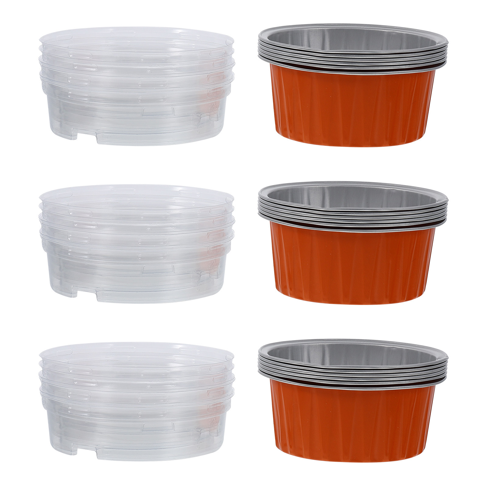 Plastic Cup 50Pcs - 50Pcs Aluminum Foil Baking Cups Round