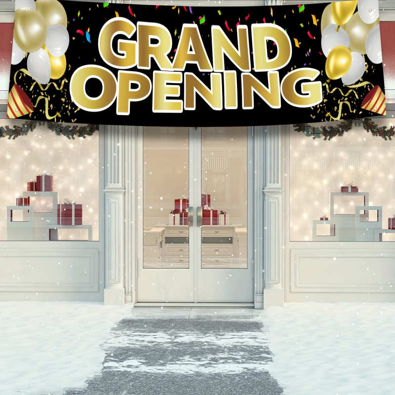 Party Event Supply Store - VIKAMA Grand Opening Banner, New Store