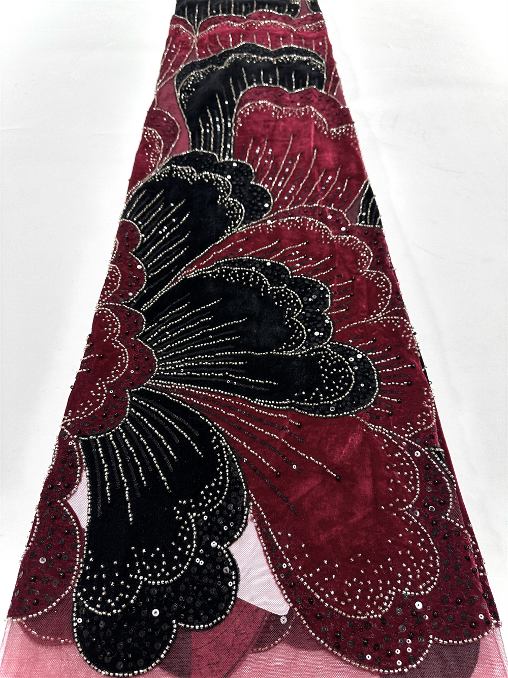 Glitter Tablecloth - New African Velvet Lace Fabric With