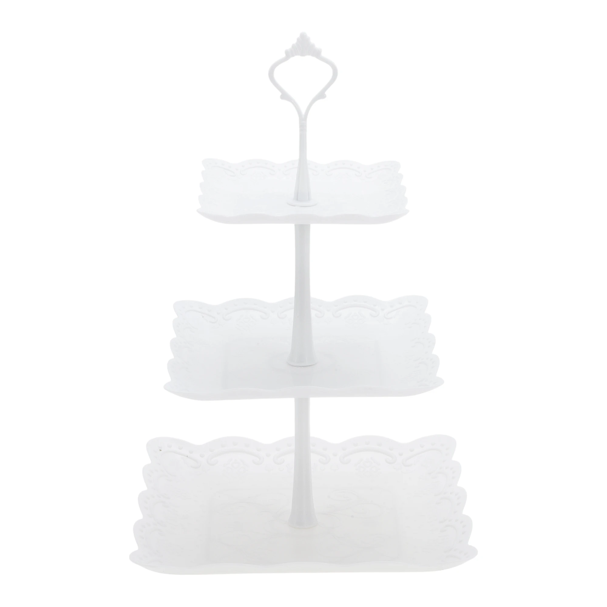 Cupcake Stand Tier - 3 Tier Square Cupcake Stand with