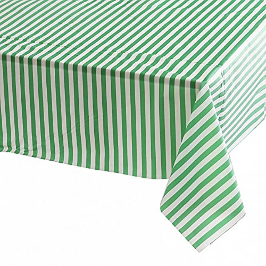 Table Cloth Disposable - Vpang 2 Pcs Striped Plastic Print