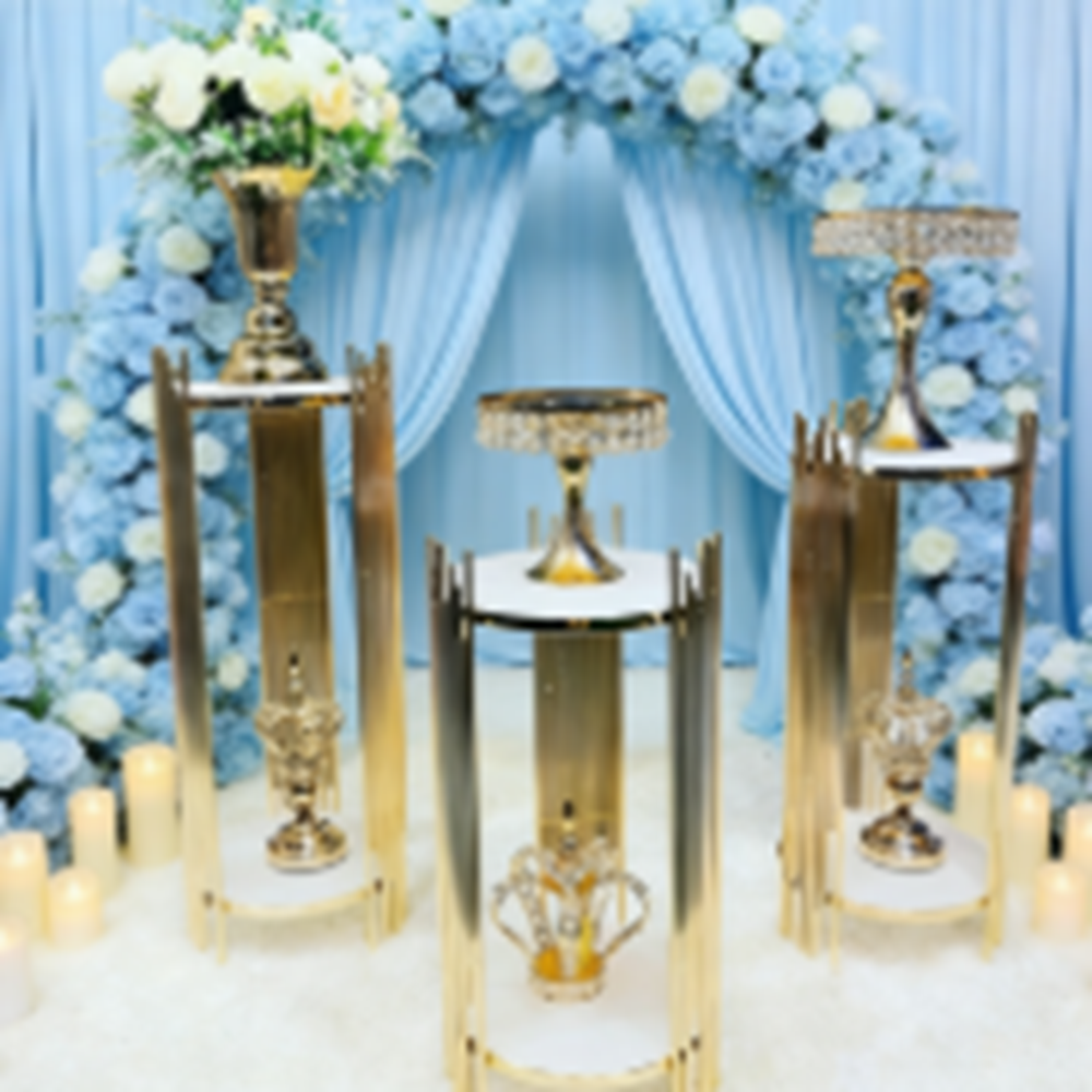 decoration gold metal walkway  - Dessert Table Backdrop 리뷰 및 가격