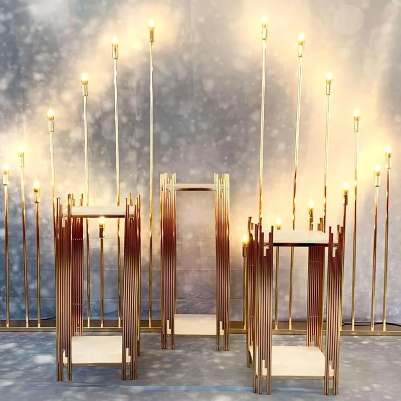 decoration gold metal walkway  - Dessert Table Backdrop 리뷰 및 가격