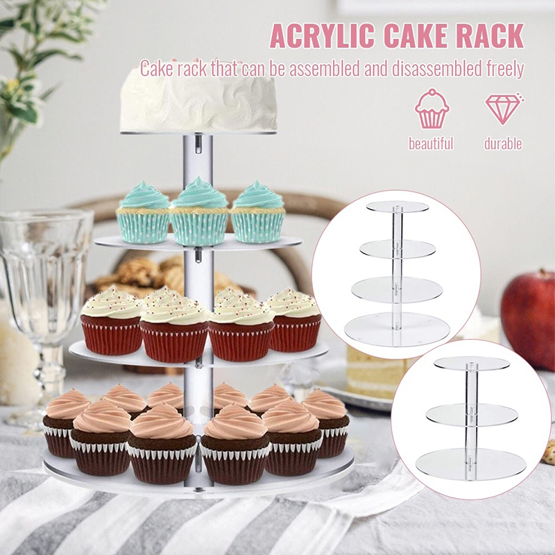 1 Pc 3/4/5 Tier Acrylic Round  - Cupcake Stand Tier 리뷰 및 가격