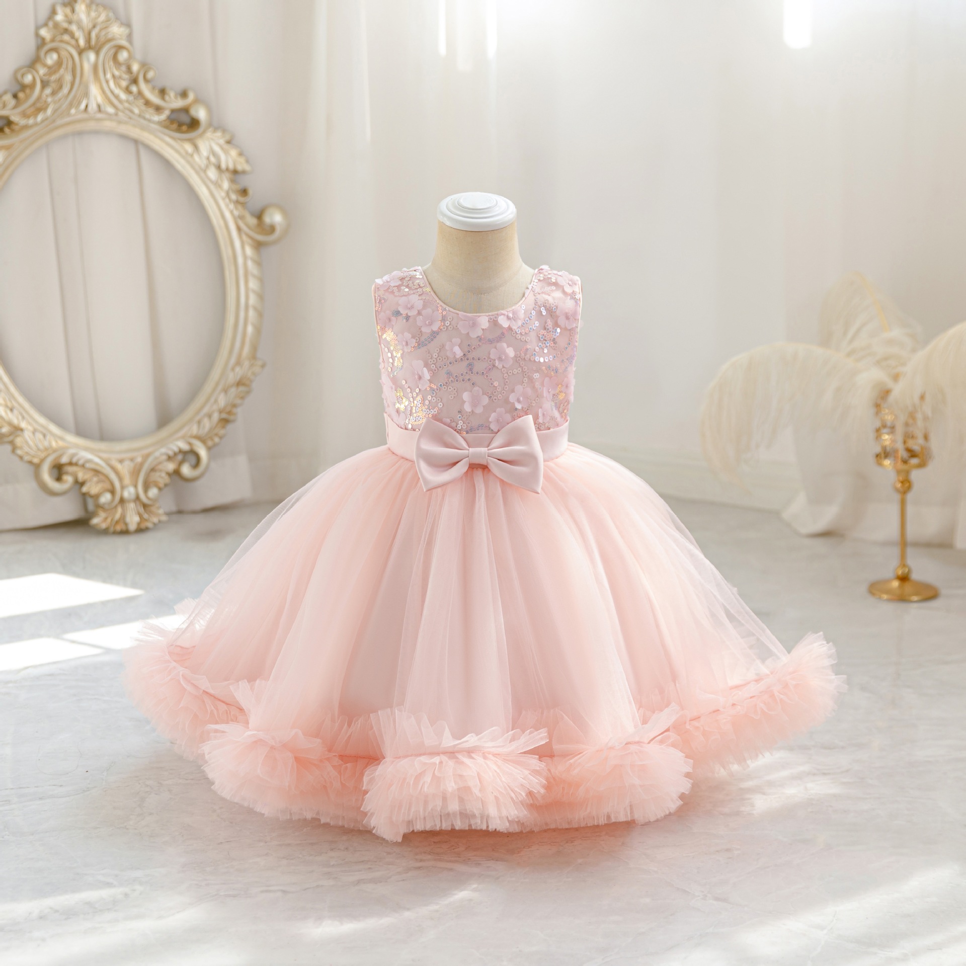 HETISO Tulle Puffy Flower Girl - Glitter Tablecloth 리뷰 및 가격