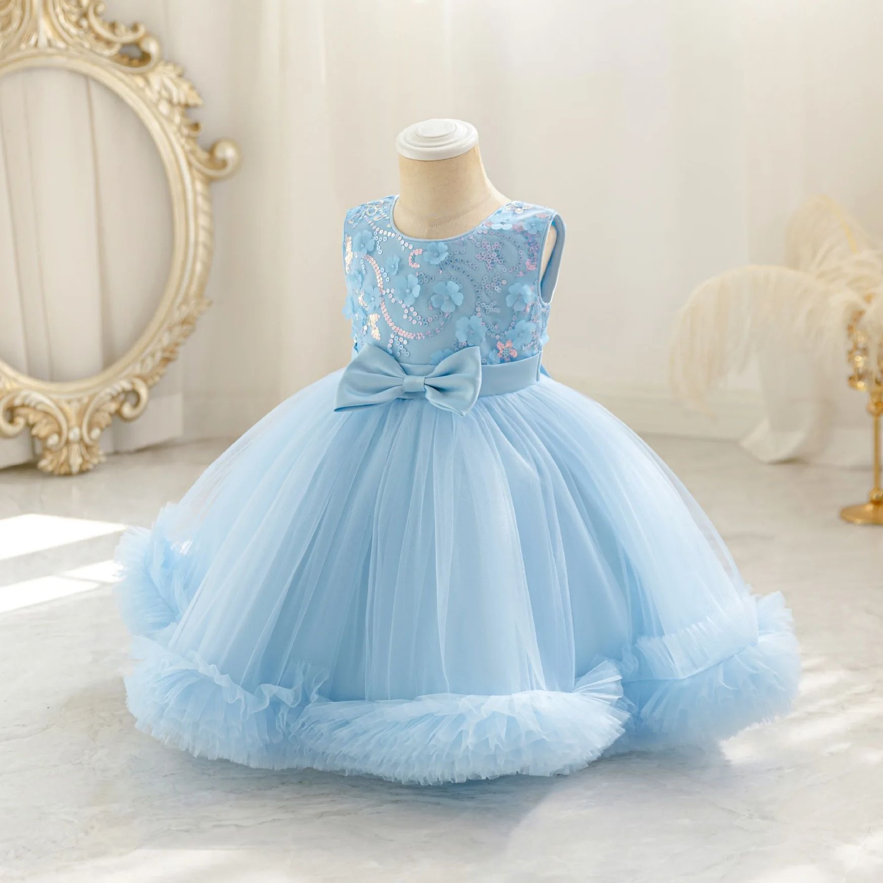 HETISO Tulle Puffy Flower Girl - Glitter Tablecloth 리뷰 및 가격