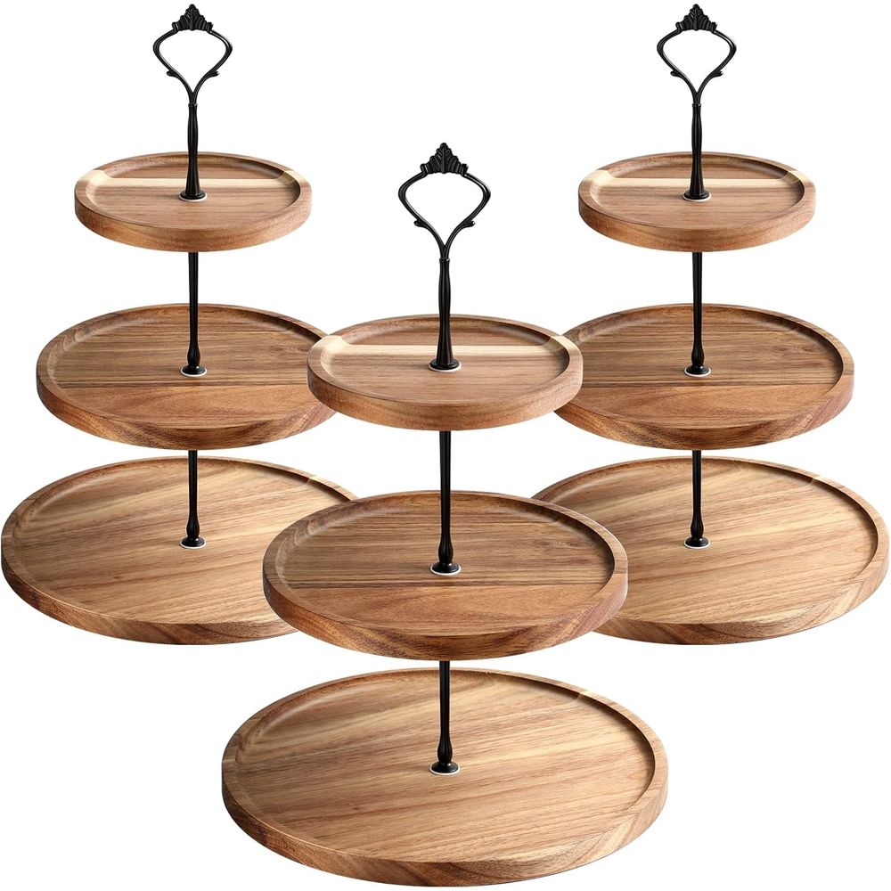 3 Set 3 Tier Wood Cupcake Stan - Cupcake Stand Tier 리뷰 및 가격
