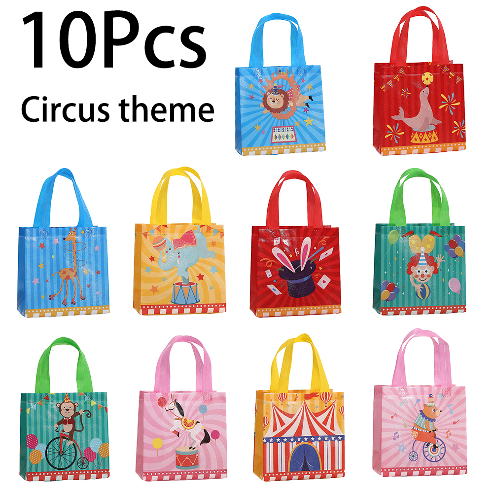 10Pcs Cute Circus Theme Non-wo - Event Party Shop 리뷰 및 가격