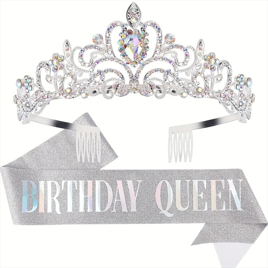 2pcs/Set Bling Rhinestone Crys - Birthday Sash Glitter 리뷰 및 가격