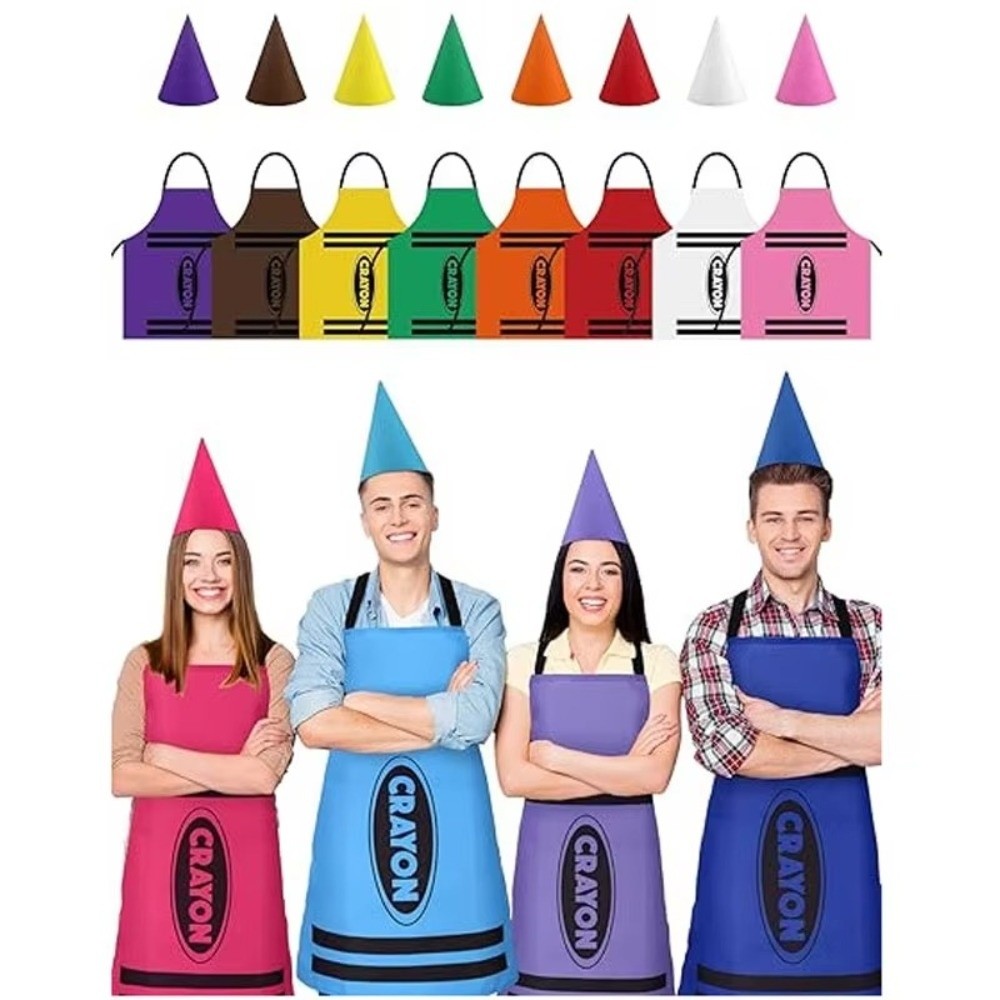 New Colorful Crayon Themed Gno - Party Hat Cone 리뷰 및 가격