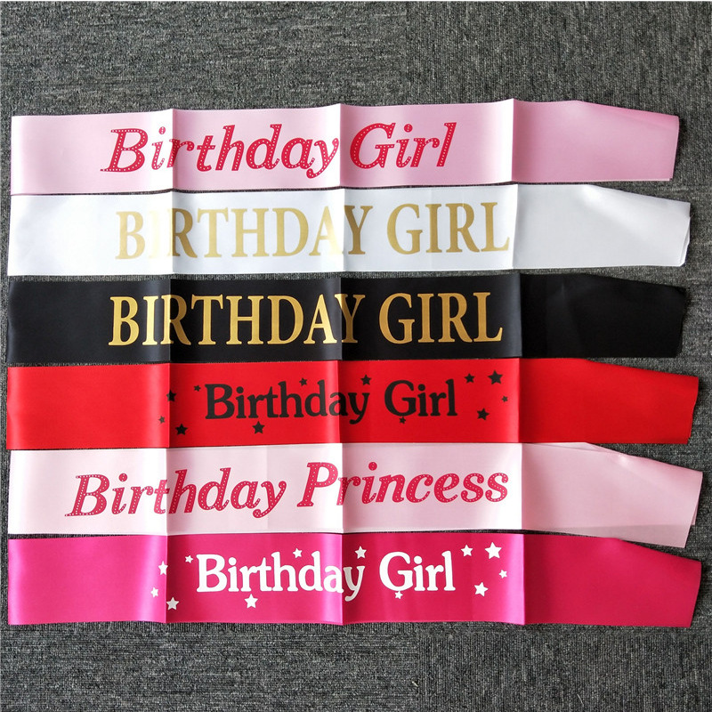 Birthday Girl Ribbons Shoulder - Birthday Sash Glitter 리뷰 및 가격