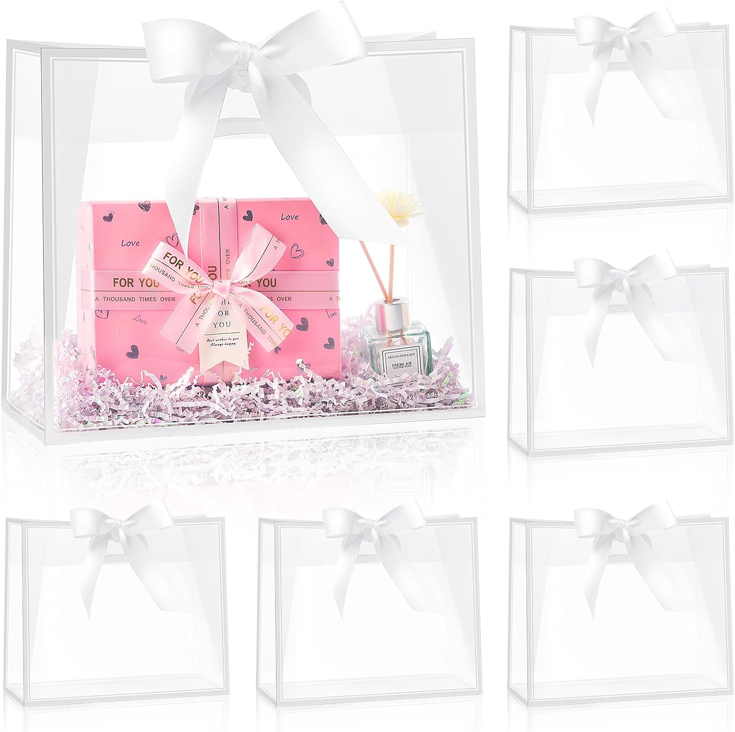 Clear Plastic Gift Bags with H - Party Favor Bag 리뷰 및 가격
