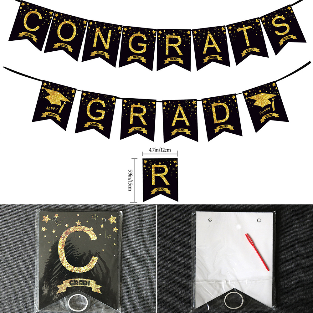 Graduation Party Decoration Se - Party Banner Gold 리뷰 및 가격