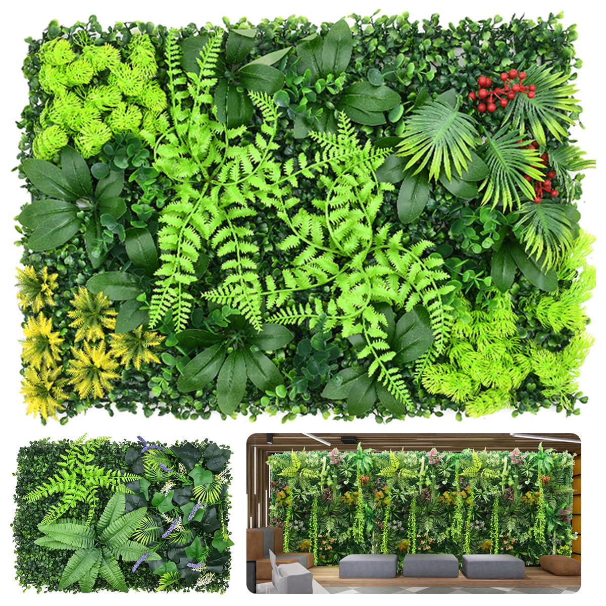 Artificial Plant Wall Plastic  - Flower Wall Panel 리뷰 및 가격