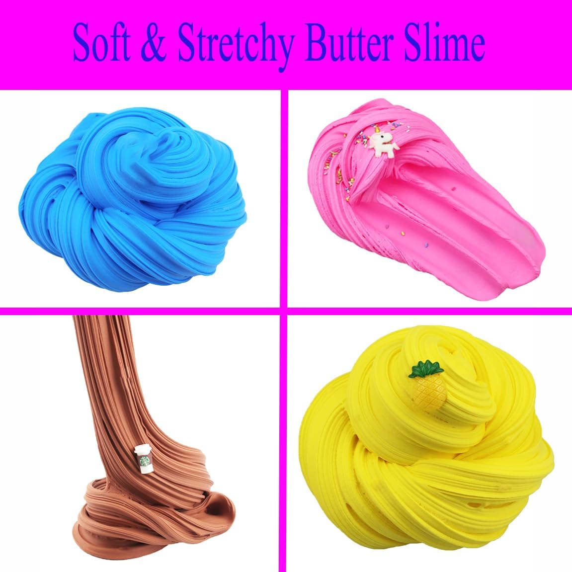 24 Pack Butter Slime Kit, Part - Party Favor Bag 리뷰 및 가격