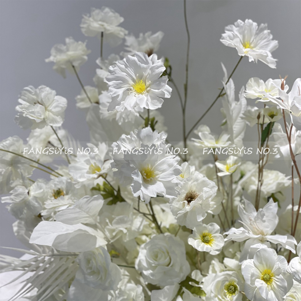 100/50CM Artificial White Rose - Flower Wall Panel 리뷰 및 가격