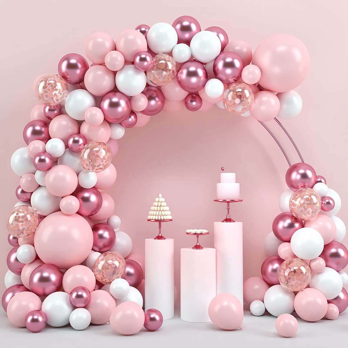 Pink Macaron Balloons Garland  - Balloon Arch Kit 리뷰 및 가격