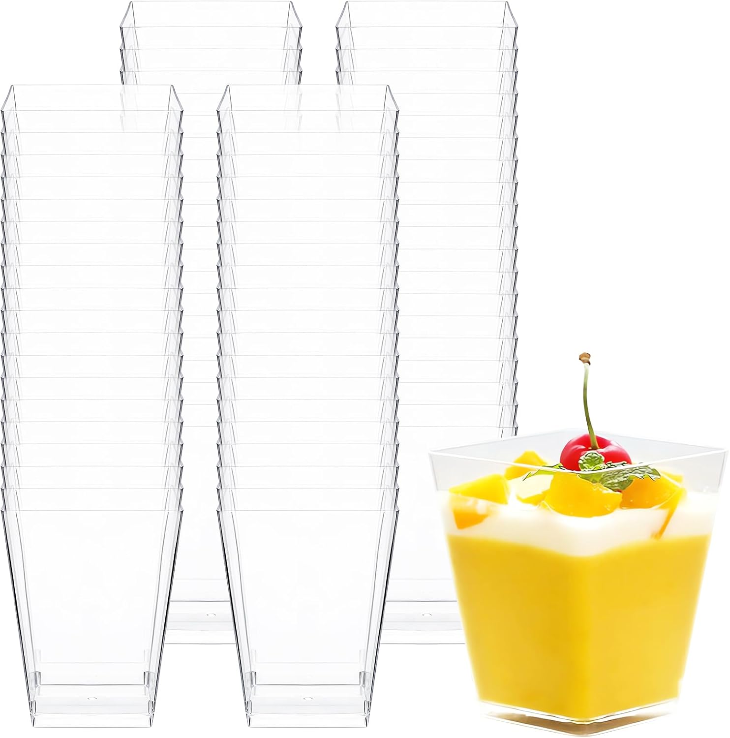 25/50/100 Pack 5oz Mini Desser - Plastic Cup 50Pcs 리뷰 및 가격
