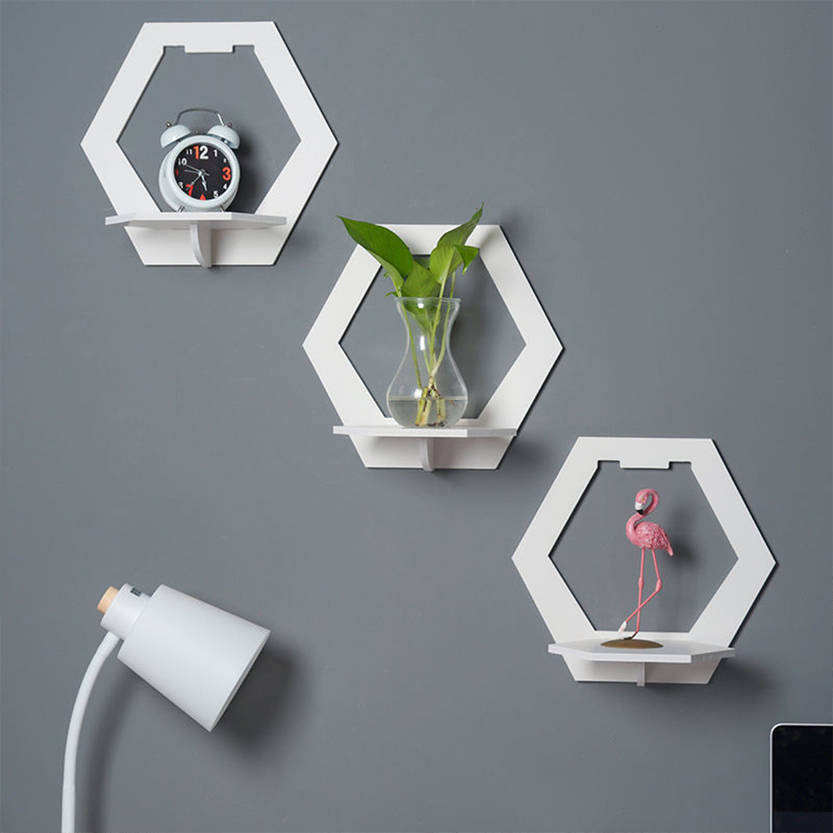 3Pcs Wall Organizer Wall Shelf - Flower Wall Panel 리뷰 및 가격