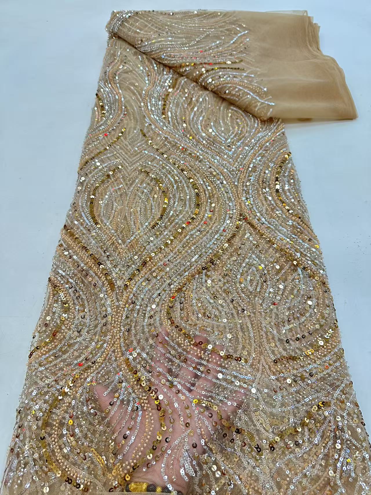 Luxury Red African Beaded Mesh - Glitter Tablecloth 리뷰 및 가격