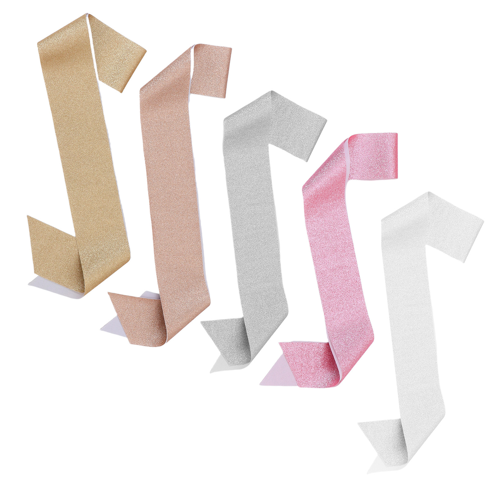 5Pcs Blank Glitter Sash DIY Cr - Birthday Sash Glitter 리뷰 및 가격