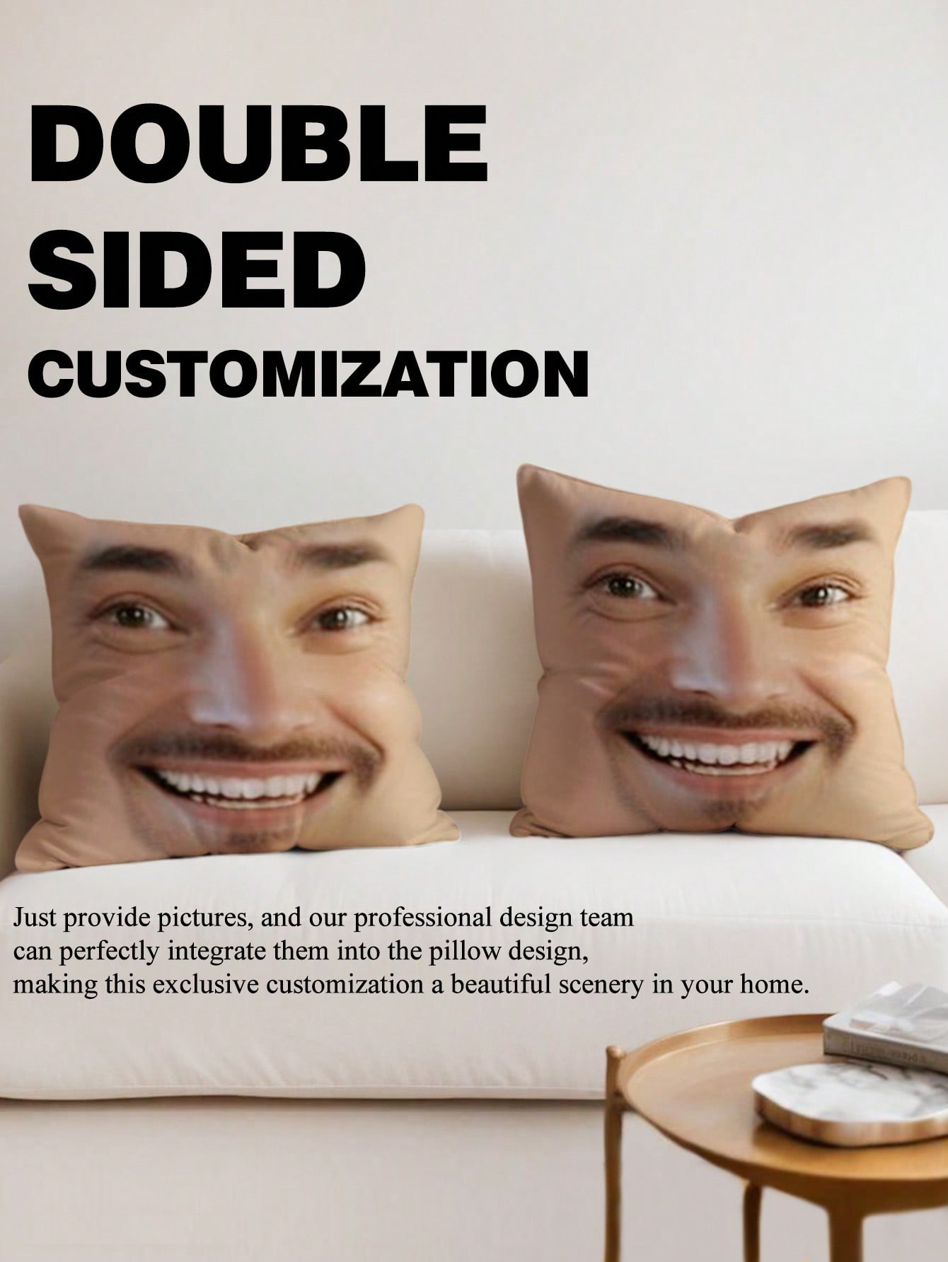 1pc Custom Face Square Pillow  - Eve Party 리뷰 및 가격