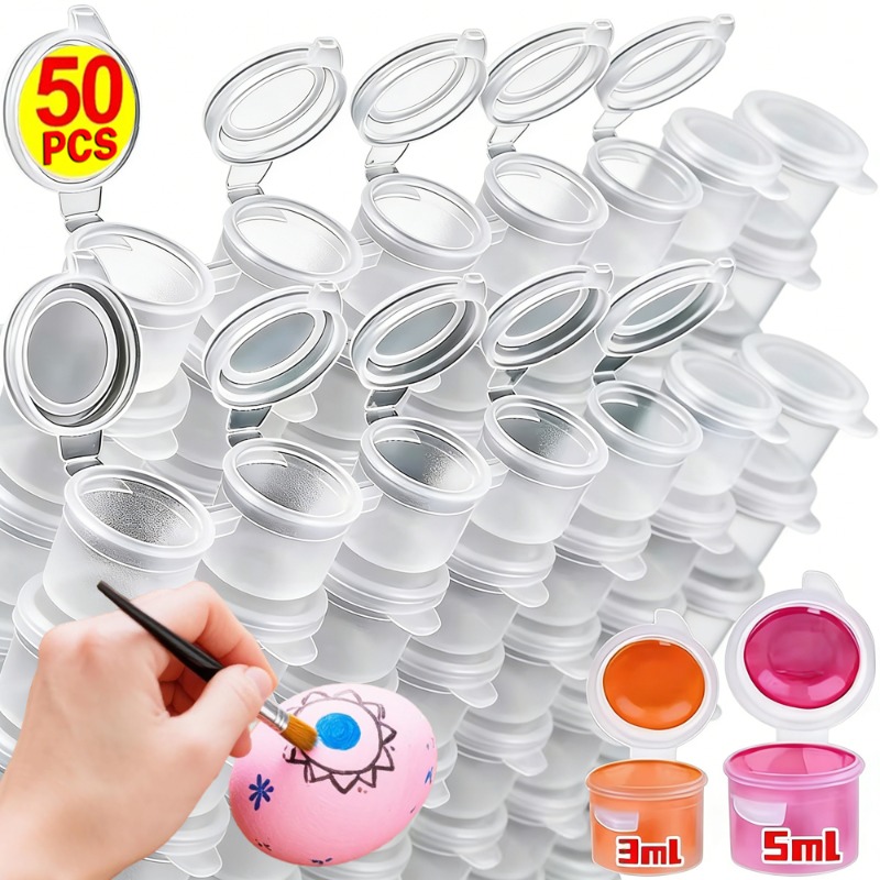 10/30/50PCS Empty Paint Pots M - Plastic Cup 50Pcs 리뷰 및 가격