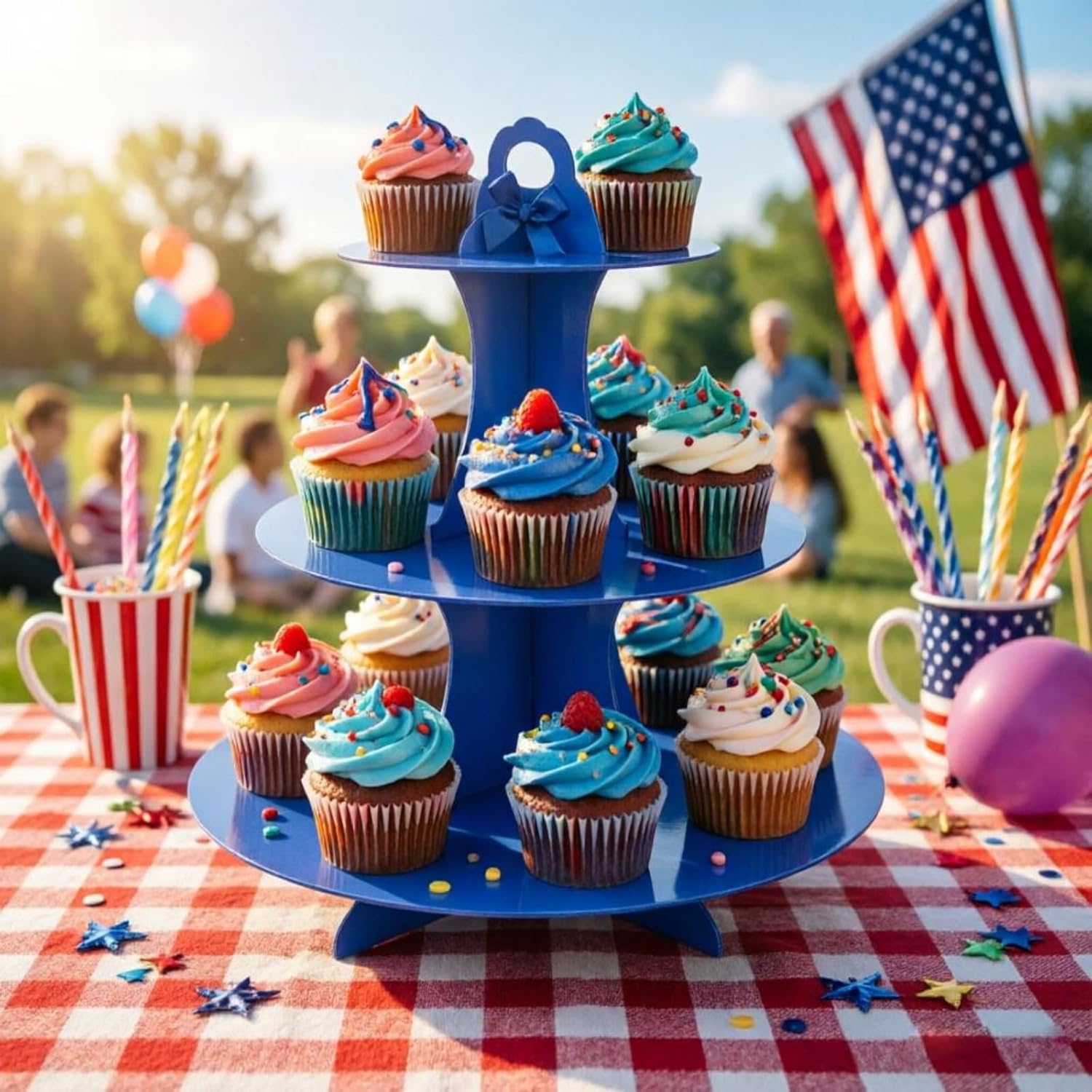 3-Tier Cupcake Stand, 2Pcs, St - Cupcake Stand Tier 리뷰 및 가격