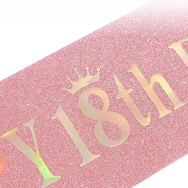 Happy 10th 13th 16th 21st 30th - Birthday Sash Glitter 리뷰 및 가격