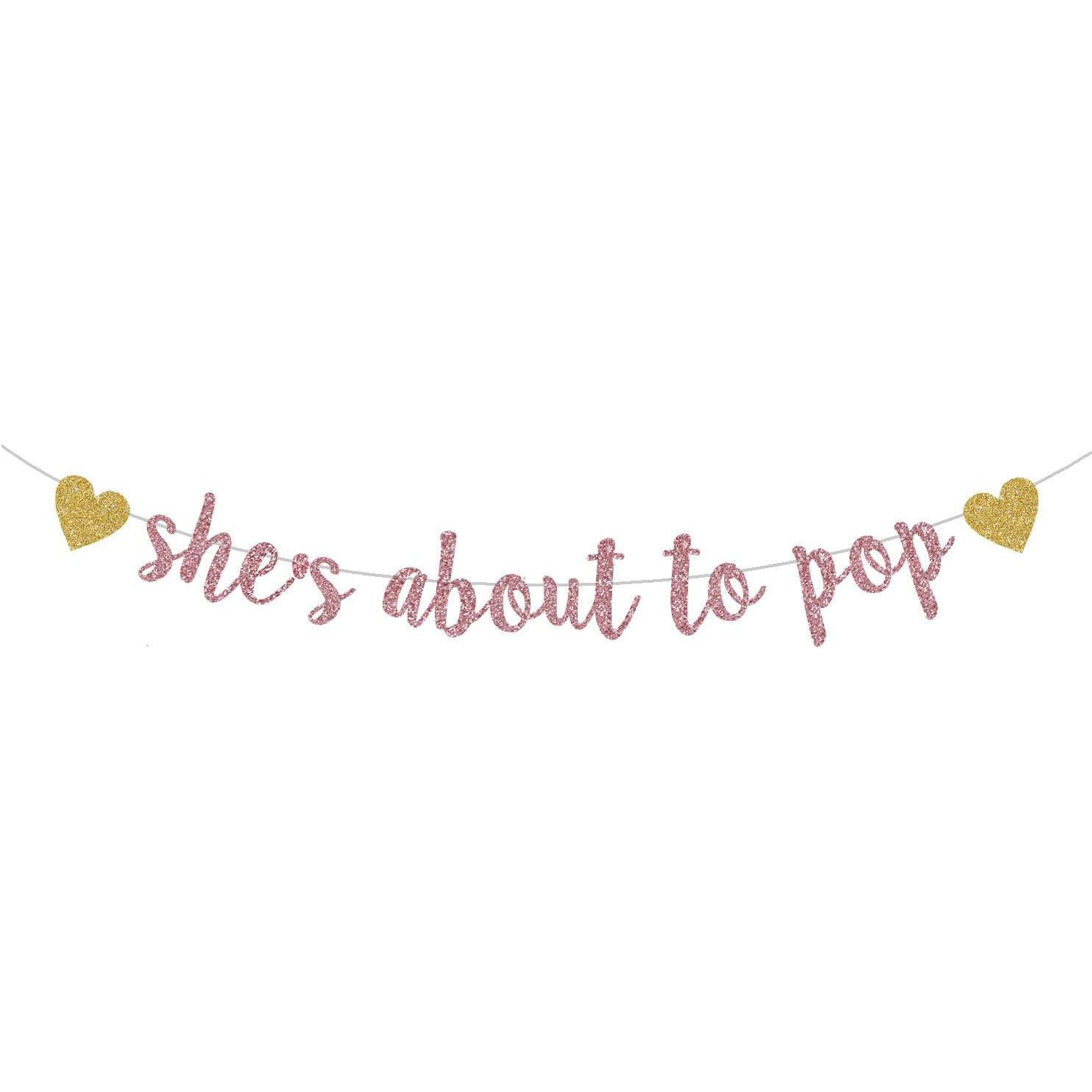 She's About to Pop Banner,Rose - Party Banner Gold 리뷰 및 가격