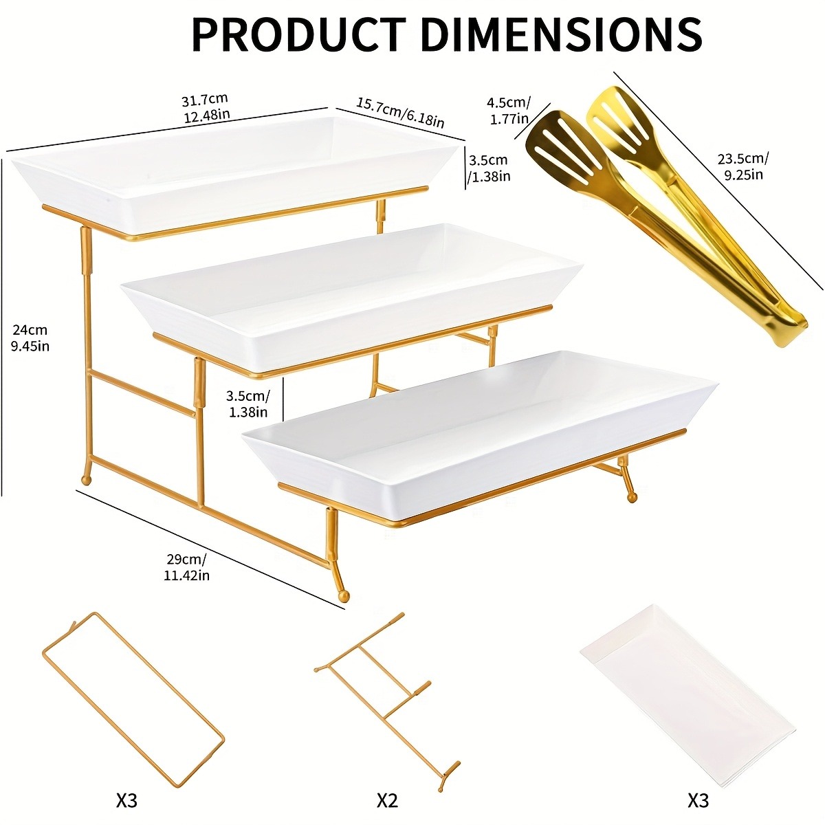 White Tiered Serving Stand + T - Cupcake Stand Tier 리뷰 및 가격