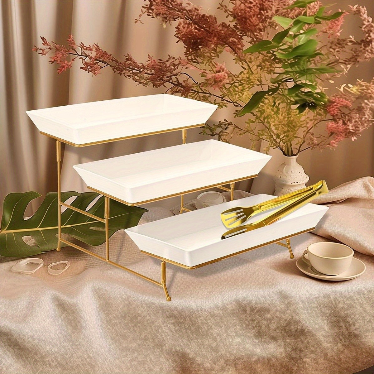 White Tiered Serving Stand + T - Cupcake Stand Tier 리뷰 및 가격