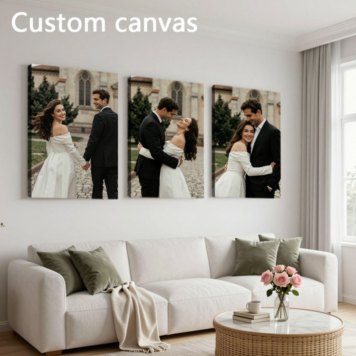 Set of 3 Custom Photo Canvas P - Eve Party 리뷰 및 가격