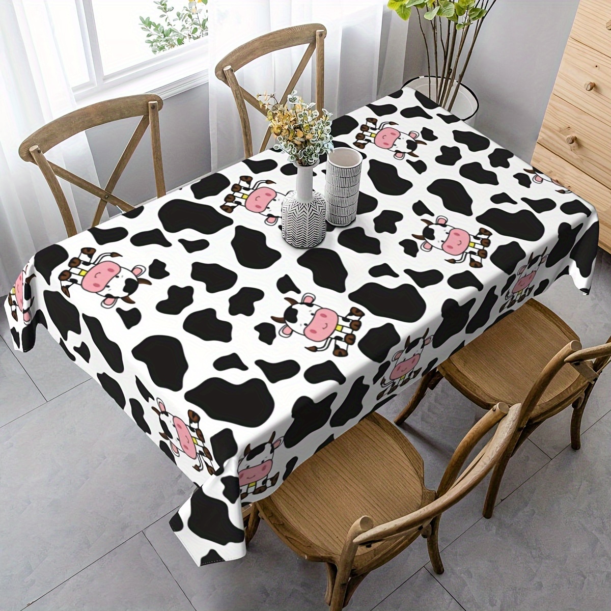 1pc Cow Farm Animal Theme Picn - Table Cloth Disposable 리뷰 및 가격