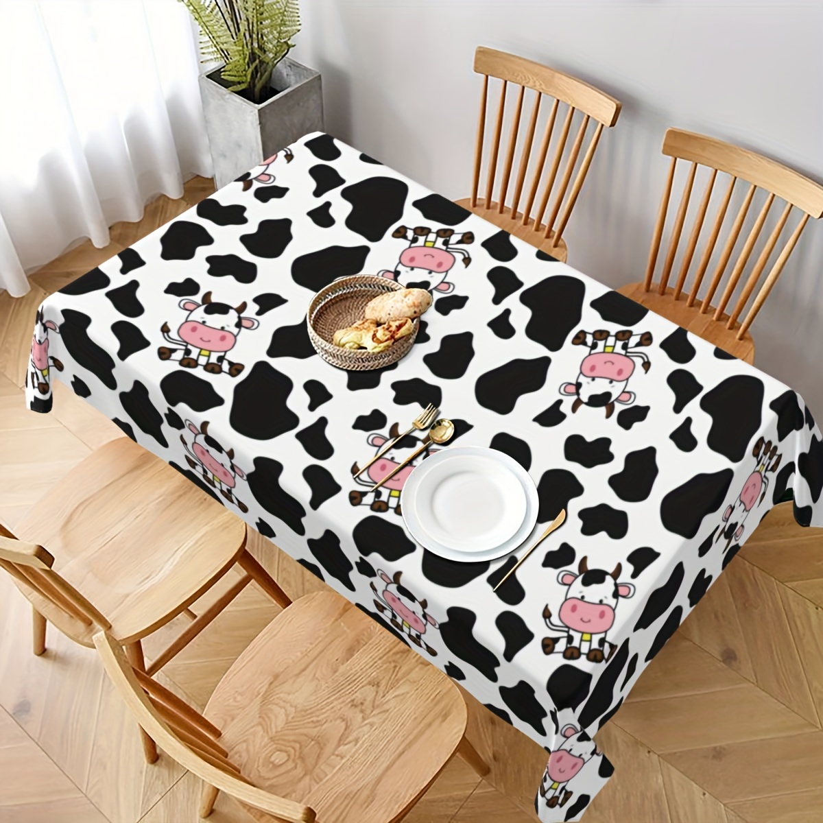 1pc Cow Farm Animal Theme Picn - Table Cloth Disposable 리뷰 및 가격