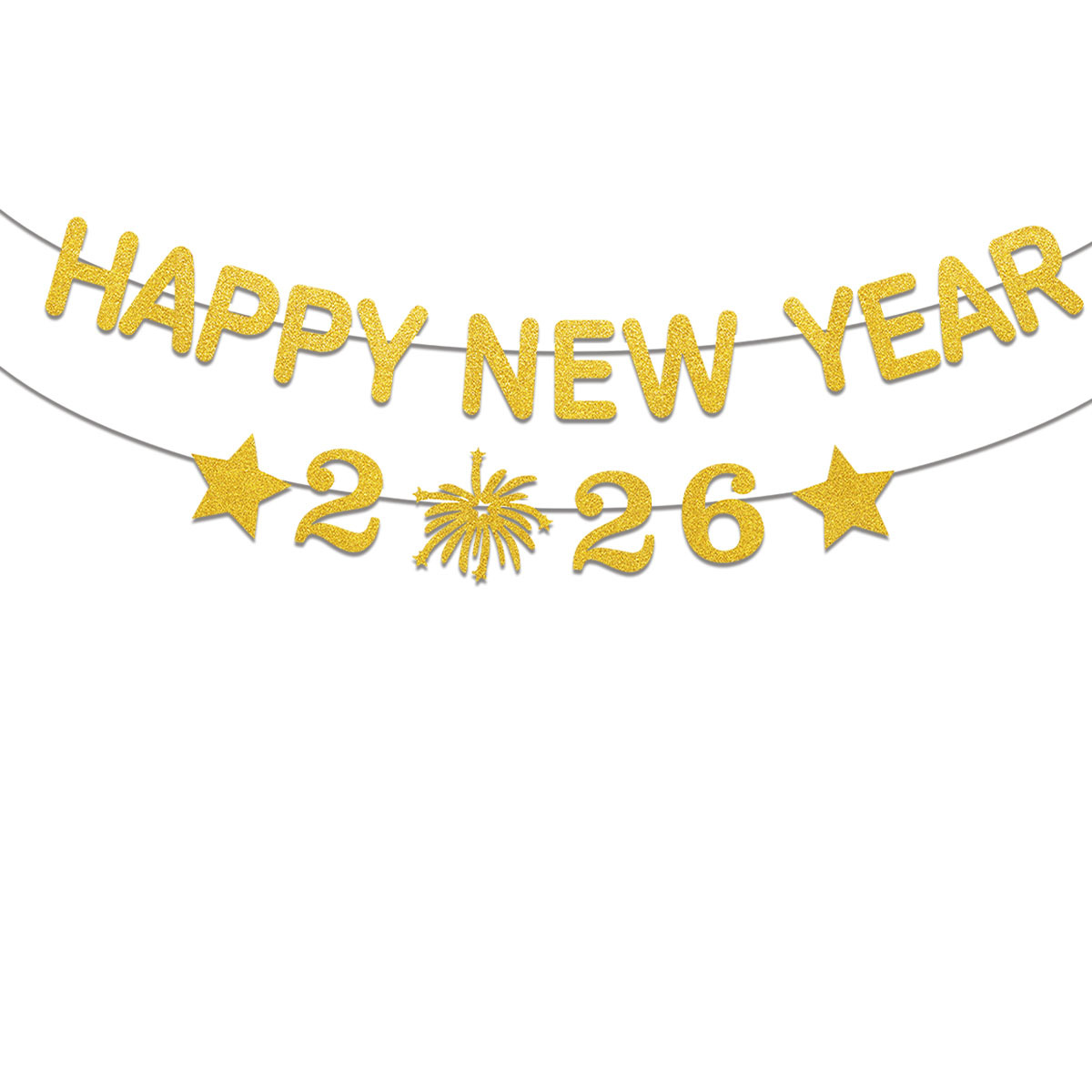 1Set 2026 Happy New Year Decor - Party Banner Gold 리뷰 및 가격