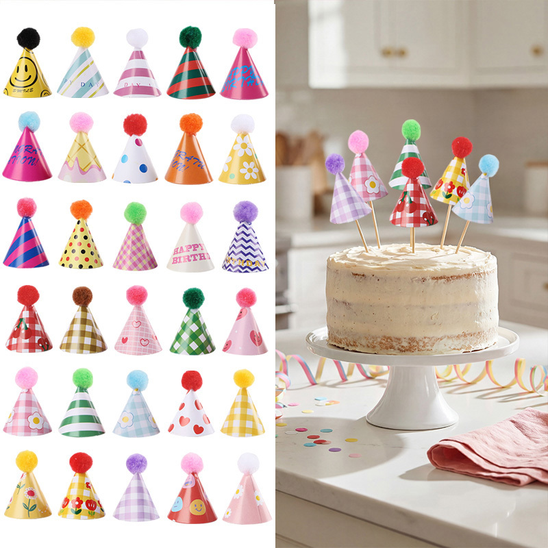 15/30Pcs Mini Party Hats Cake  - Party Hat Cone 리뷰 및 가격
