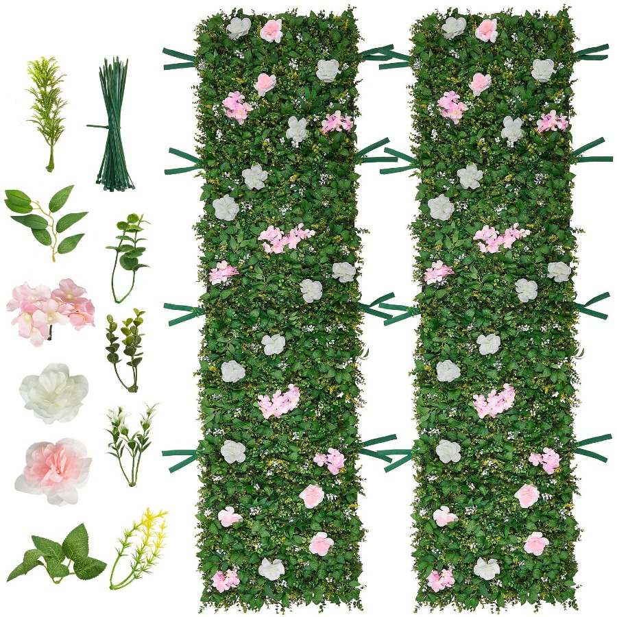 Wedding event backdrop: 3D sil - Flower Wall Panel 리뷰 및 가격