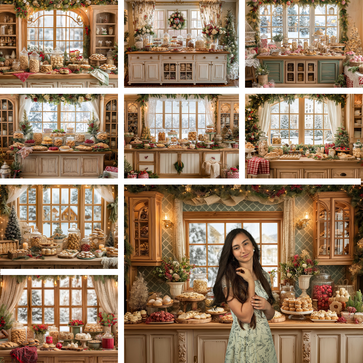 Christmas-Themed Dessert Table - Dessert Table Backdrop 리뷰 및 가격