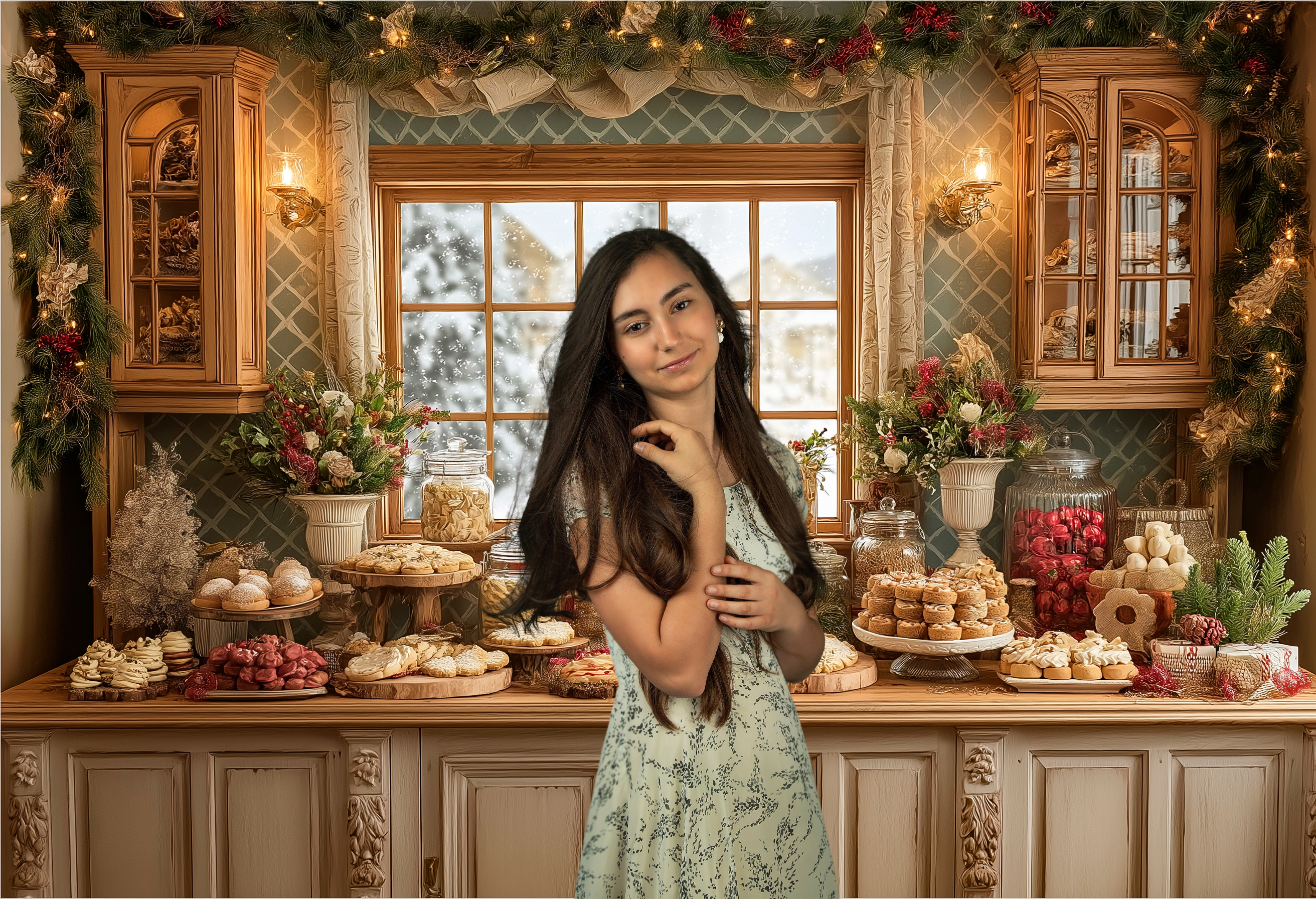 Christmas-Themed Dessert Table - Dessert Table Backdrop 리뷰 및 가격