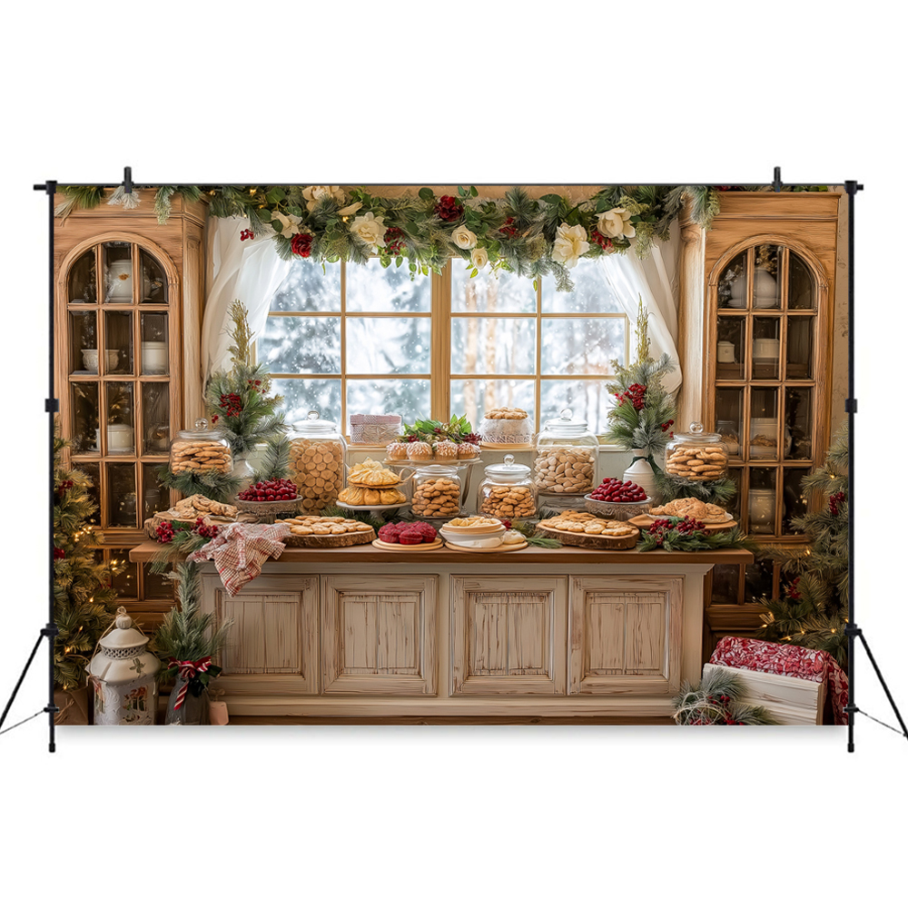 Christmas-Themed Dessert Table - Dessert Table Backdrop 리뷰 및 가격