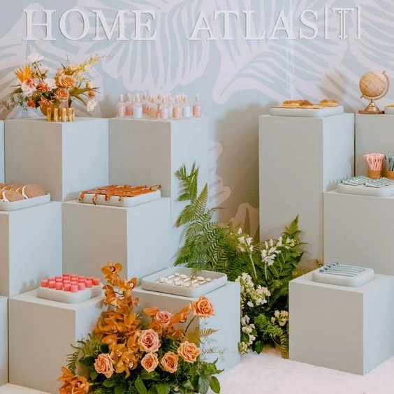 Dessert Table Cake Stand Birth - Dessert Table Backdrop 리뷰 및 가격