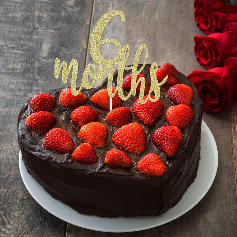 6 month Banner Happy Half Bann - Party Banner Gold 리뷰 및 가격