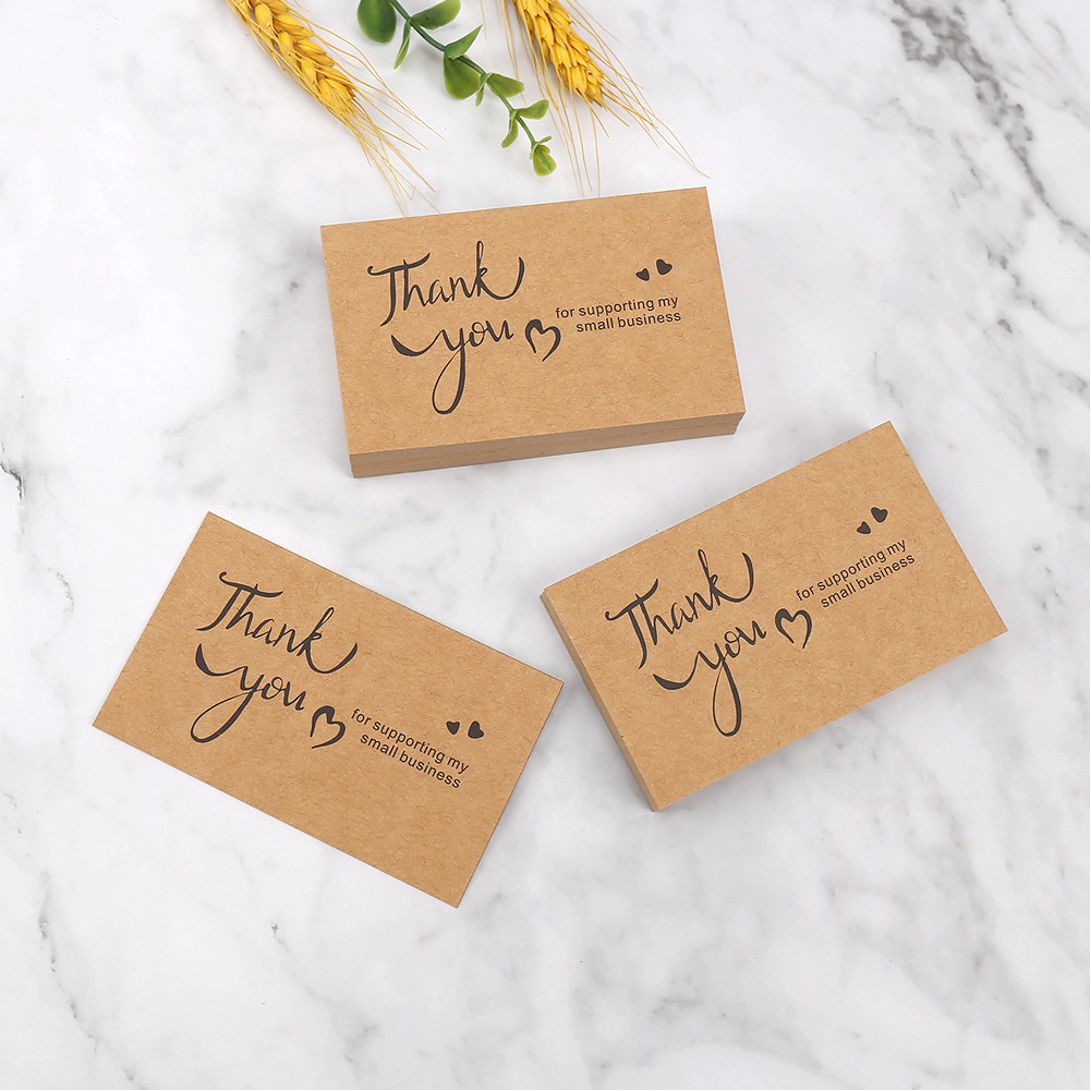 50pcs Thank You Cards Kraft Pa - Party Event Supply Store 리뷰 및 가격