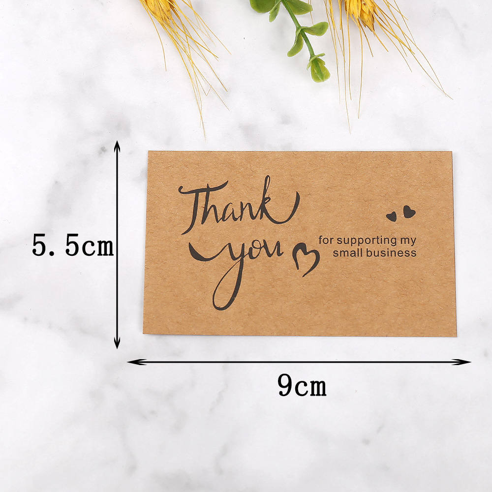 50pcs Thank You Cards Kraft Pa - Party Event Supply Store 리뷰 및 가격