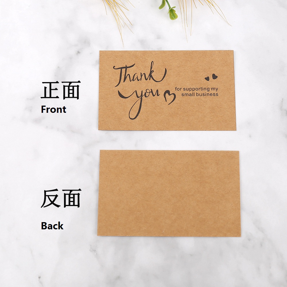 50pcs Thank You Cards Kraft Pa - Party Event Supply Store 리뷰 및 가격