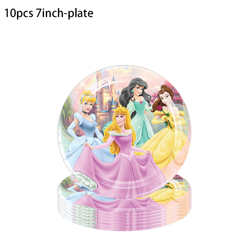 Princess Birthday Party Pink P - Table Cloth Disposable 리뷰 및 가격