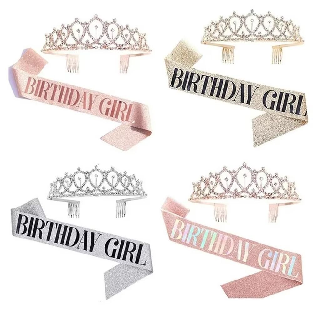 2Pcs/Set New Glitter Birthday  - Birthday Sash Glitter 리뷰 및 가격