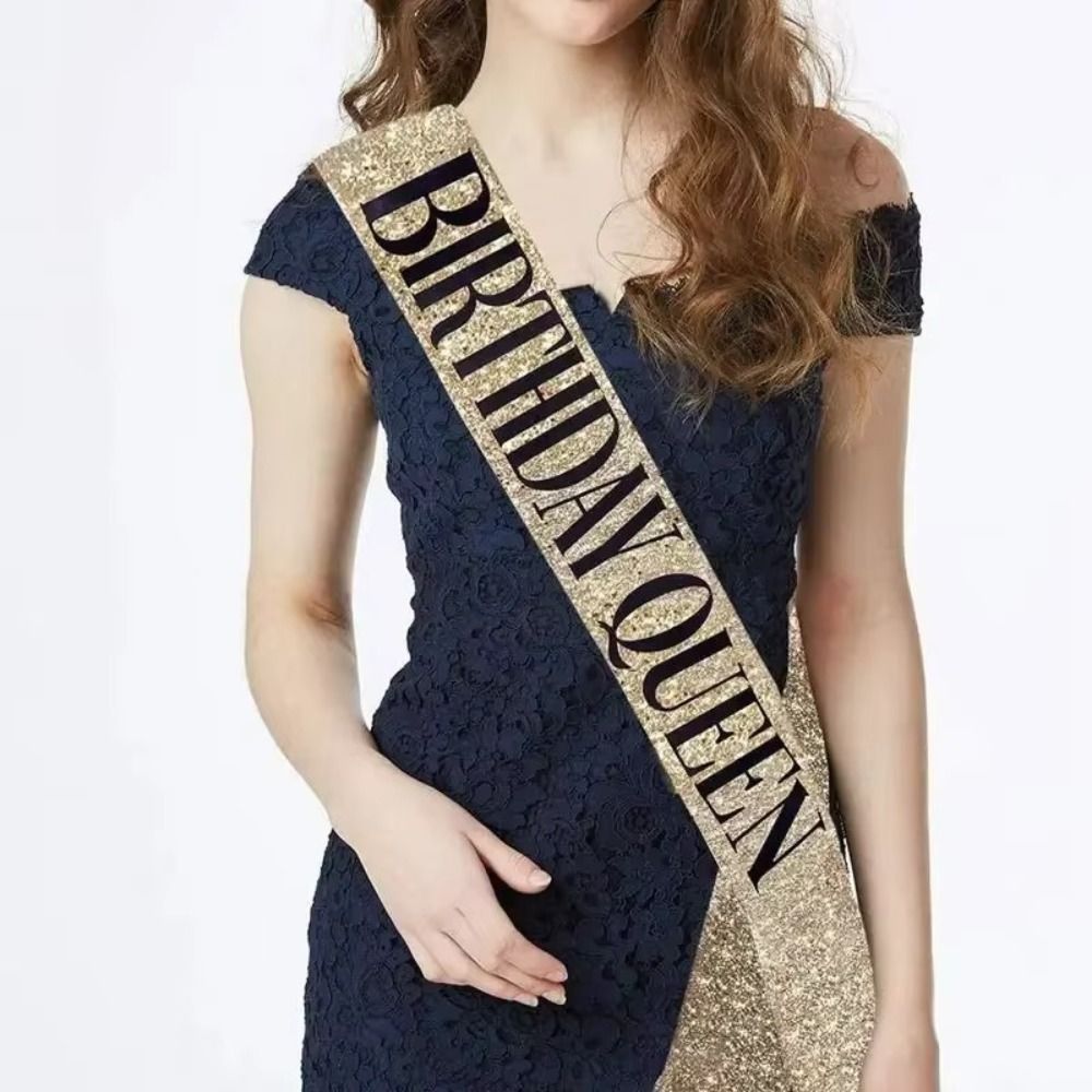 2Pcs/Set New Glitter Birthday  - Birthday Sash Glitter 리뷰 및 가격